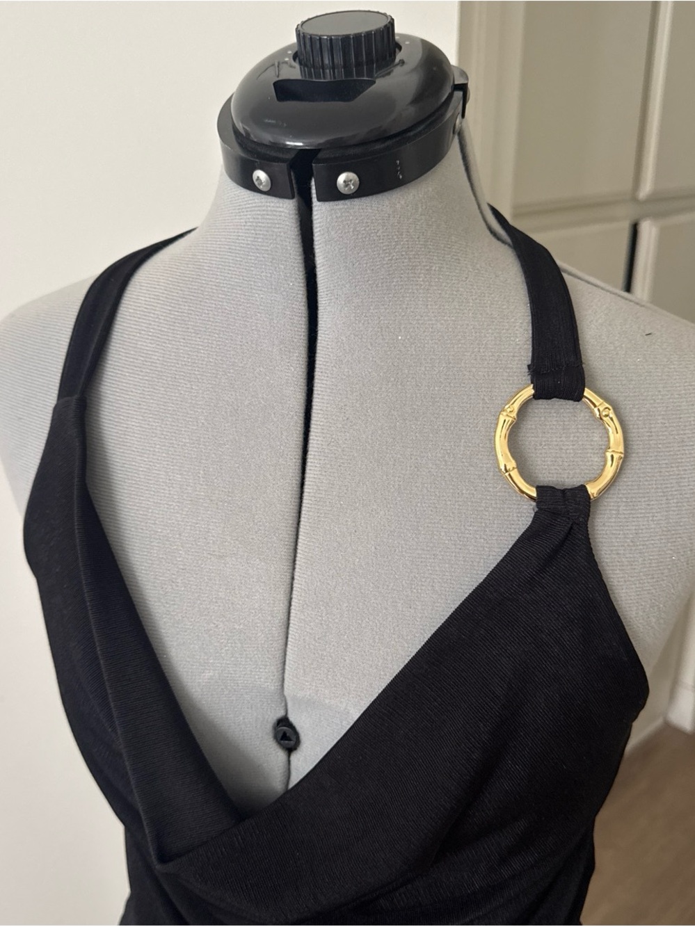 Topshop Cowl Neck Halter Mini Dress - Picture 2 of 4